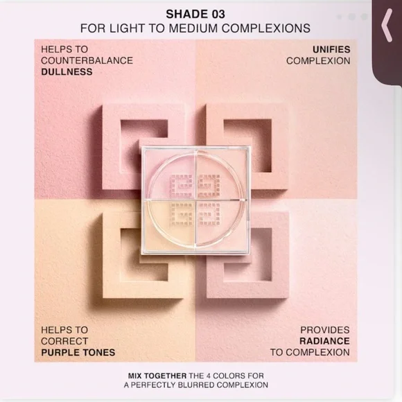 Givenchy Prisme Libre Loose Powder in Pink and Beige - Picture 4 of 7